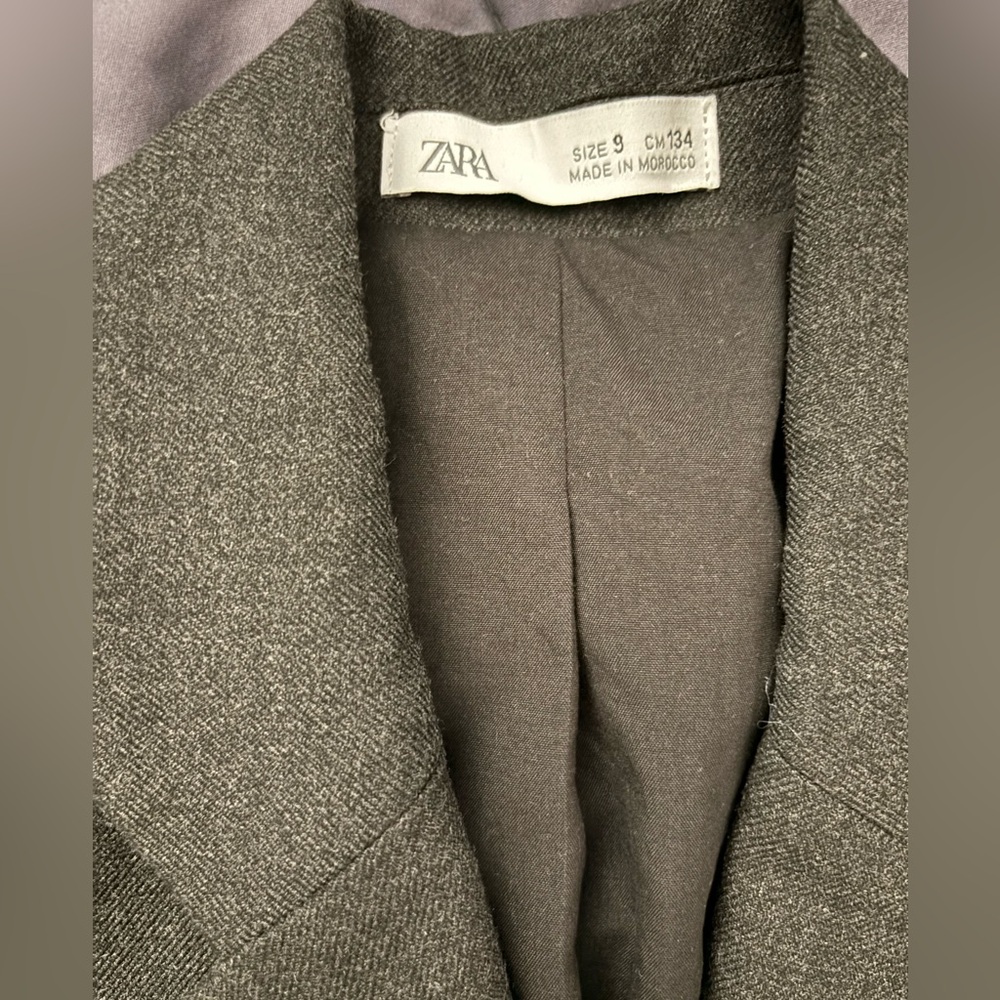 Boys Zara Charcoal Blazer - Picture 3 of 7